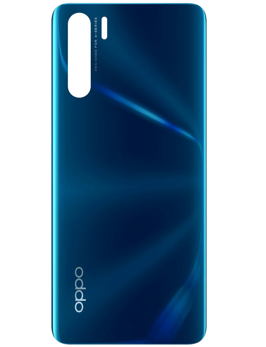 Batterijdeksel Oppo F15 / A91, Blazing Blue, Service Pack 3016460 