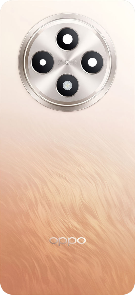 Batterijdeksel Oppo Reno12 F, Oranje (Amber Orange), Service Pack 621033000344