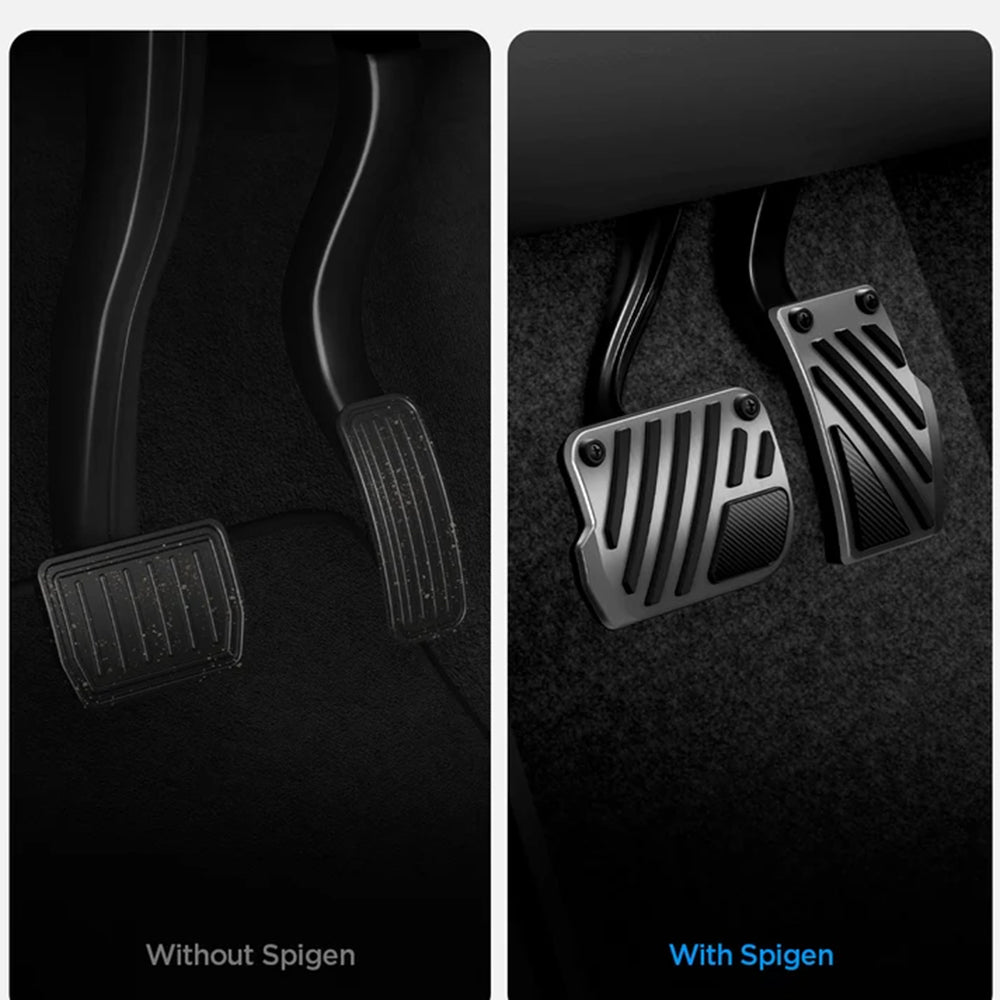 Spigen Line Design TO200P Auto-Pedalabdeckungen für Tesla Y / 3 ACP11627