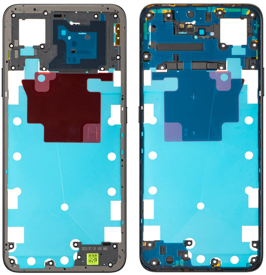 Coque centrale Honor X7d 4G / 400 Smart 4G, Noir (Velvet Black), Service Pack 9707ACDP