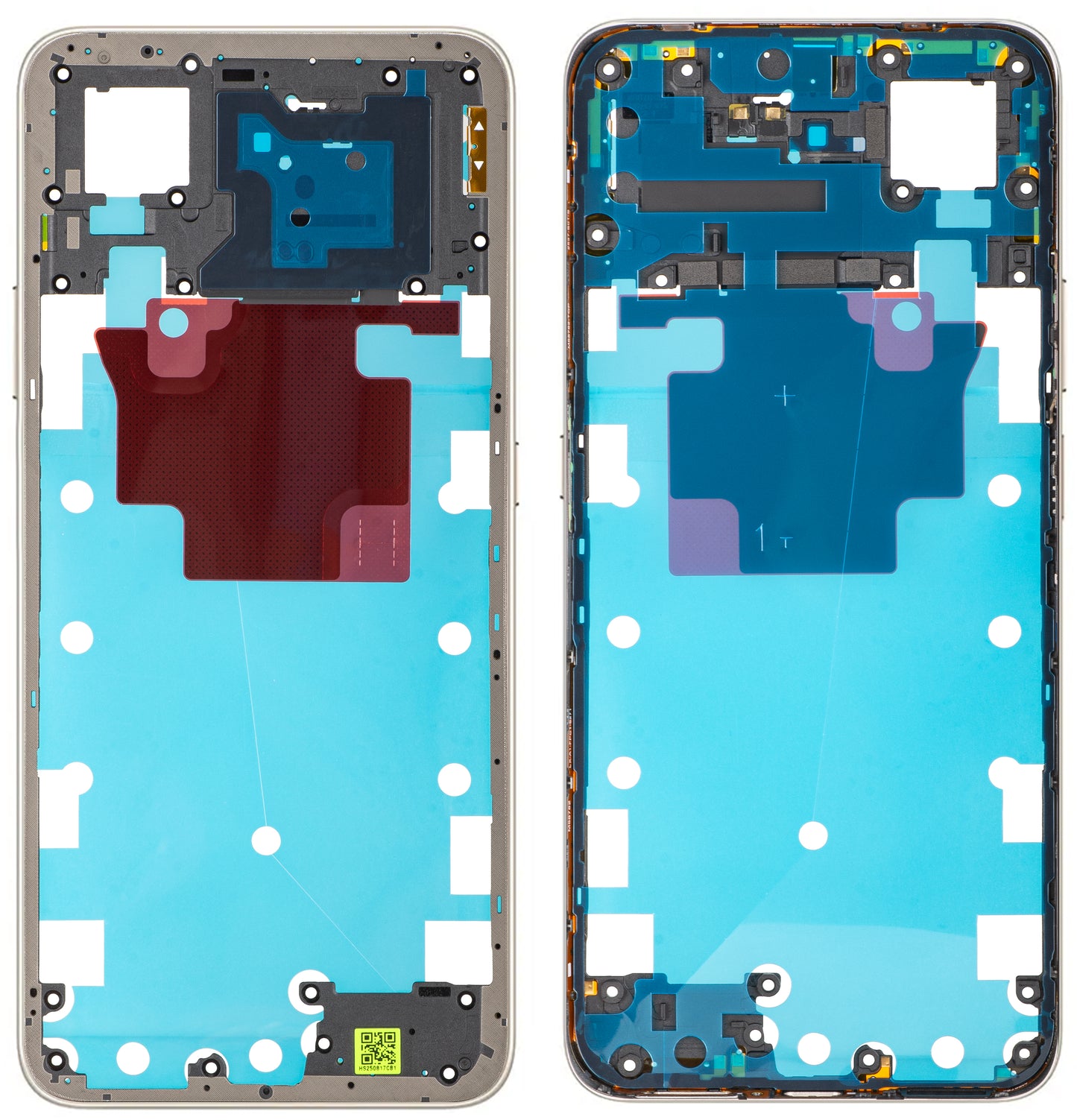 Mittelgehäuse Honor X7d 5G, Gold (Desert Gold), Service Pack 9707ACDS