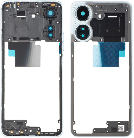 Mittelgehäuse Xiaomi Redmi 13C, Weiß (Glacier White), Service Pack 560003C3UA00