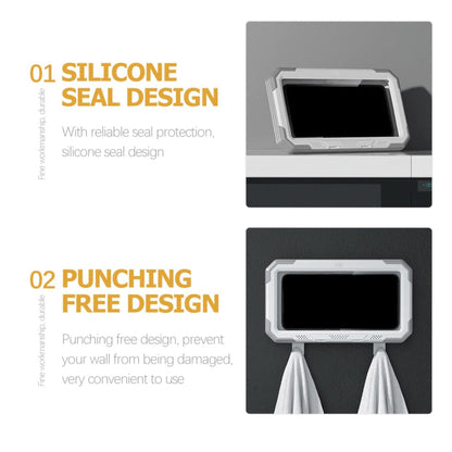 Coque Murale avec Membrane Tactile Techsuit LC-888 pour Téléphone, Étanche, Gris