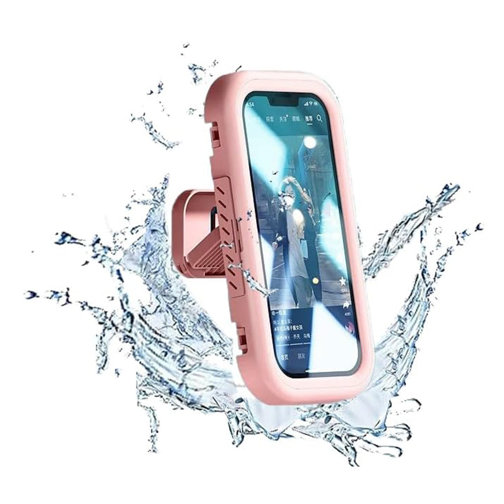 Coque Murale avec Membrane Tactile Techsuit LC-999 pour Téléphone, Étanche, Rose