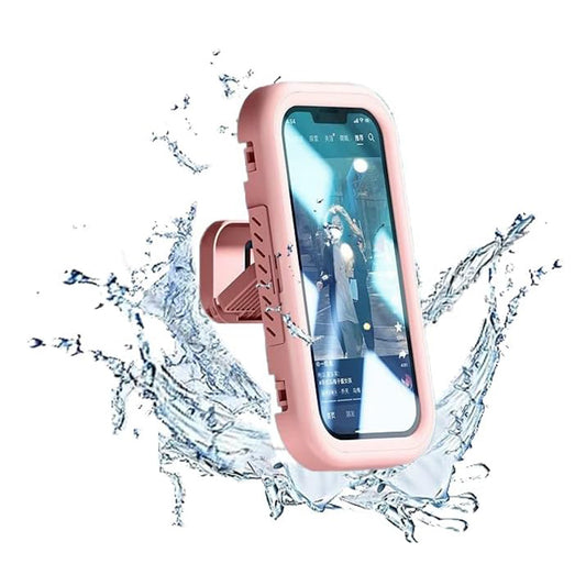 Wandbehuizing met Tactiele Membraan Techsuit LC-999 voor Telefoon, Waterdicht, Roze