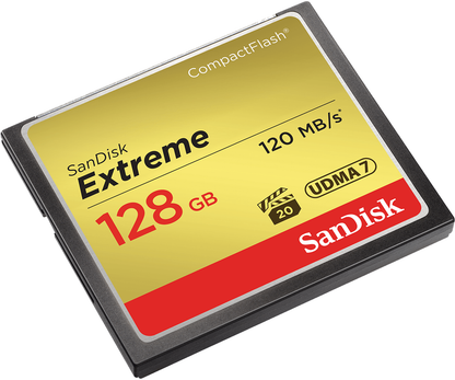 CompactFlash Speicherkarte SanDisk Extreme, 128GB, UDMA 7 SDCFXSB-128G-G46