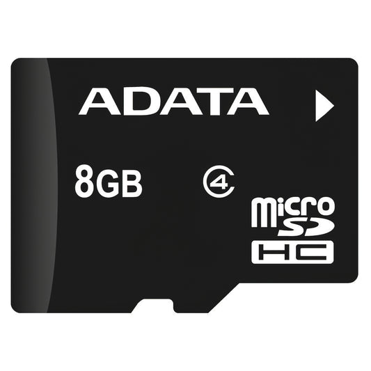 Adata microSDHC-geheugenkaart, 8Gb, Klasse 4 AUSDH8GCL4-R AUSDH8GCL4-R 