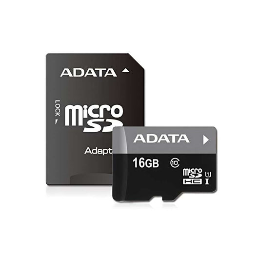 Geheugenkaart microSDHC Adata Premier, 16Gb, Klasse 10 / UHS-1 U1, Met Adapter AUSDH16GUICL10-RA1 AUSDH16GUICL10-RA1 