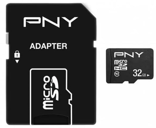 Geheugenkaart microSDHC PNY Performance Plus, 32Gb, Met Adapter P-SDU32G10PPL-GE