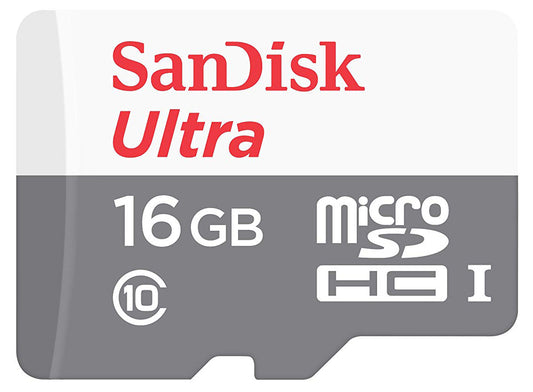 SanDisk Ultra Android microSDHC-geheugenkaart, 16Gb, Klasse 10 / UHS-1 U1 SDSQUNS-016G-GN3MN SDSQUNS-016G-GN3MN