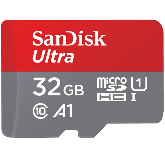 SanDisk Ultra Android A1 microSDHC Memory Card, 32GB, Class 10 / UHS-1 U1, With Adapter SDSQUA4-032G-GN6MA