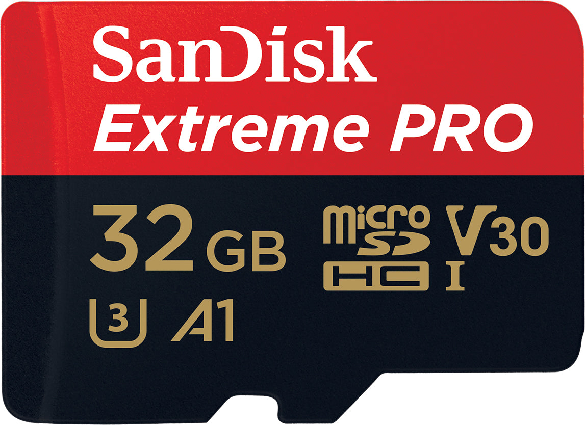 Speicherkarte microSDHC SanDisk Extreme Pro, 32Gb, Klasse 10 / UHS-1 U3, mit Adapter SDSQXCG-032G-GN6MA