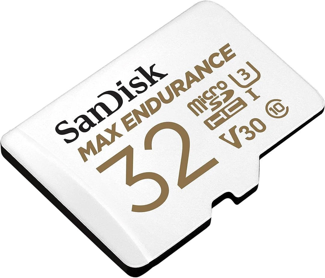 Carte mémoire microSDHC SanDisk MAX Endurance, 32Gb, Classe 10 / UHS-1 U3, Avec Adaptateur SDSQQVR-032G-GN6IA