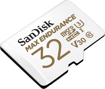 Carte mémoire microSDHC SanDisk MAX Endurance, 32Gb, Classe 10 / UHS-1 U3, Avec Adaptateur SDSQQVR-032G-GN6IA
