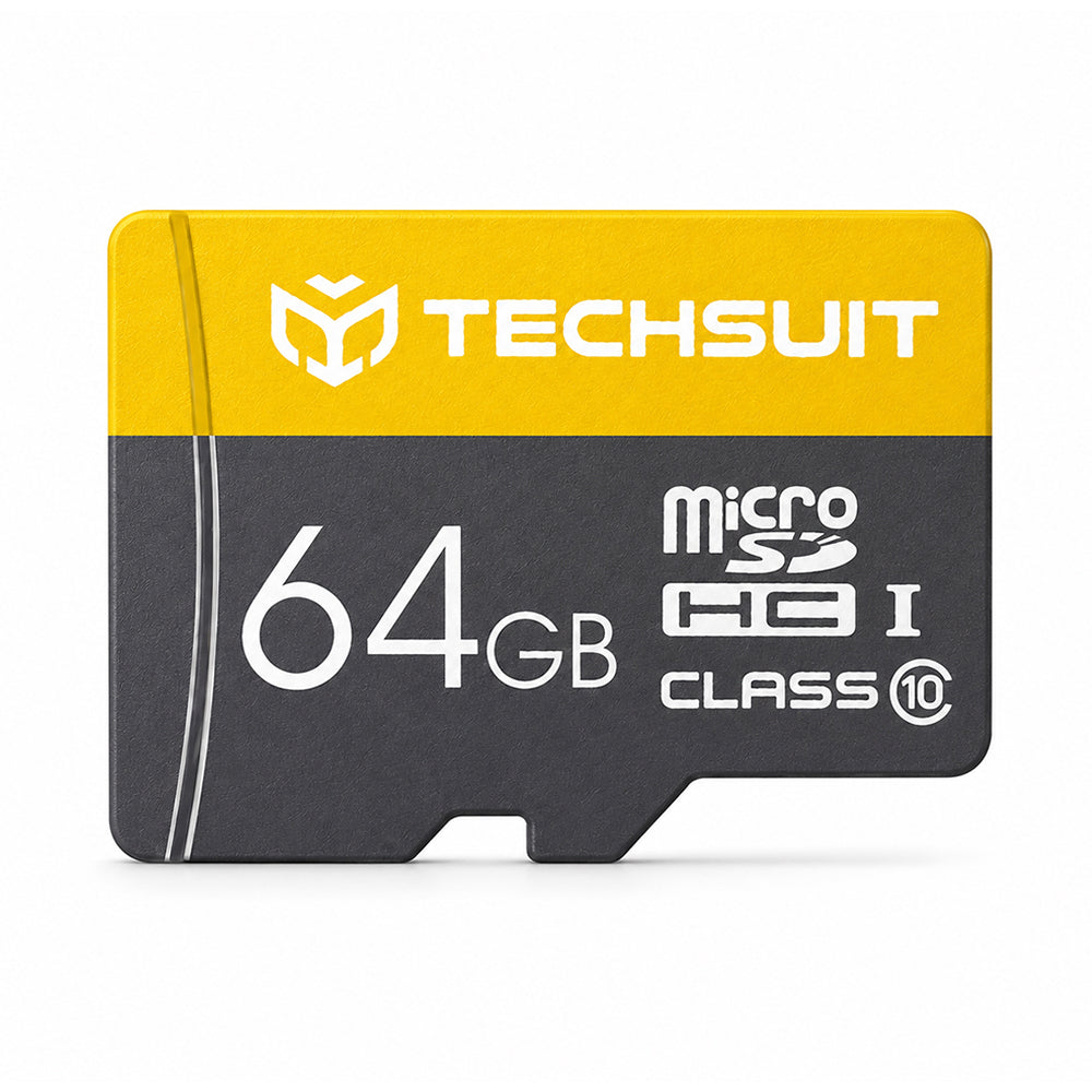 Techsuit THCM11 microSDXC-geheugenkaart, 64 GB, klasse 10, met adapter
