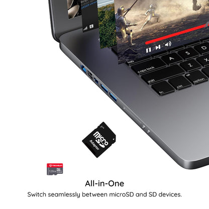 Techsuit THCM11 microSDXC-geheugenkaart, 64 GB, klasse 10, met adapter