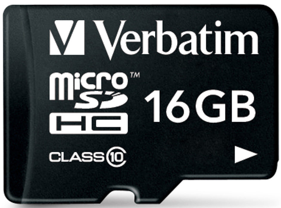 microSDHC Speicherkarte Verbatim, 16GB, Klasse 10 / UHS-1 U1, mit Adapter 44082