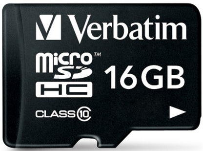 microSDHC Speicherkarte Verbatim, 16GB, Klasse 10 / UHS-1 U1, mit Adapter 44082