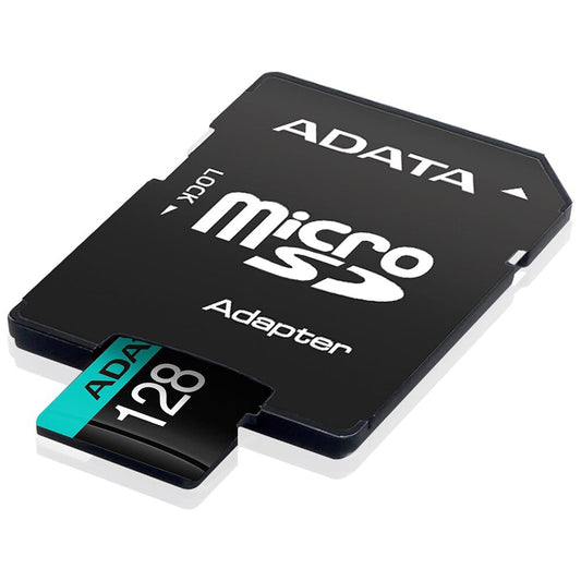 Geheugenkaart microSDXC Adata Premier Pro, 128GB, Klasse 10 / UHS-1 U3, Met Adapter AUSDX128GUI3V30SA2-RA1