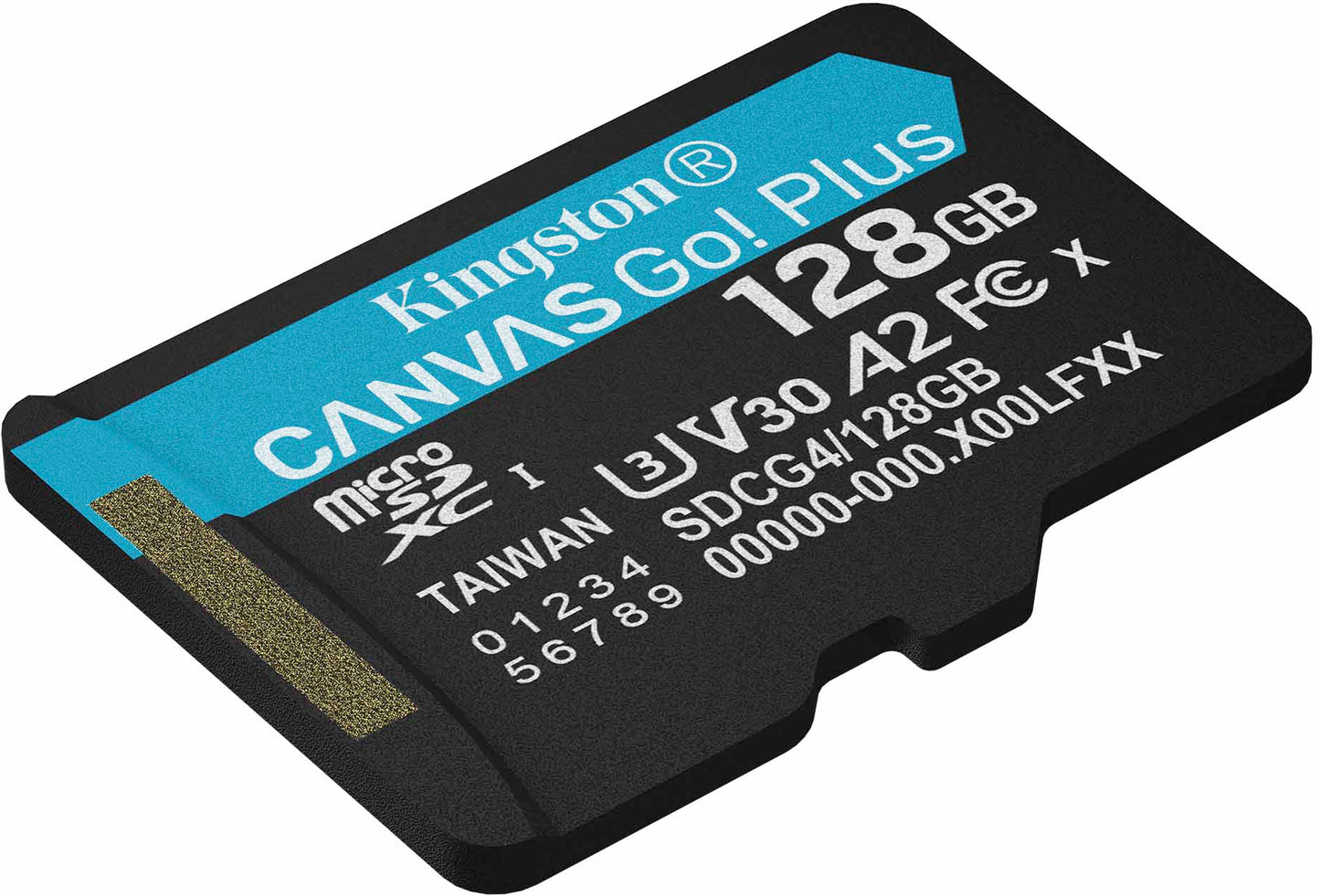 Carte mémoire microSDXC Kingston Canvas Go Plus Android A2, 128Gb, Classe 10 / UHS-1 U3 SDCG4/128GBSP
