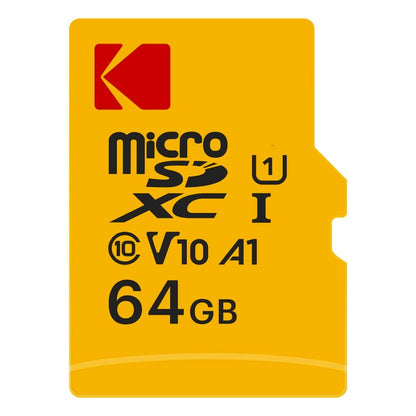 Kodak microSDXC Speicherkarte, 64Gb, Klasse 10 / UHS-1 U1, mit Adapter EKMSDM64GXC10K