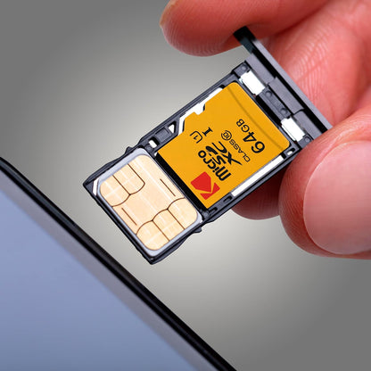 Kodak microSDXC Speicherkarte, 64Gb, Klasse 10 / UHS-1 U1, mit Adapter EKMSDM64GXC10K