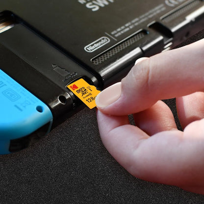 Carte mémoire microSDXC Kodak Premium Performance, 128Gb, Classe 10 / UHS-1 U1, Avec Adaptateur EKMSDM128GXC10K