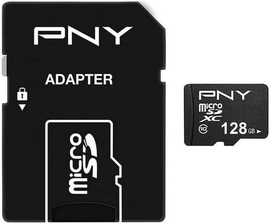Carte Mémoire microSDXC PNY Performance Plus, 128Gb, Classe 10, Avec Adaptateur P-SDU12810PPL-GE