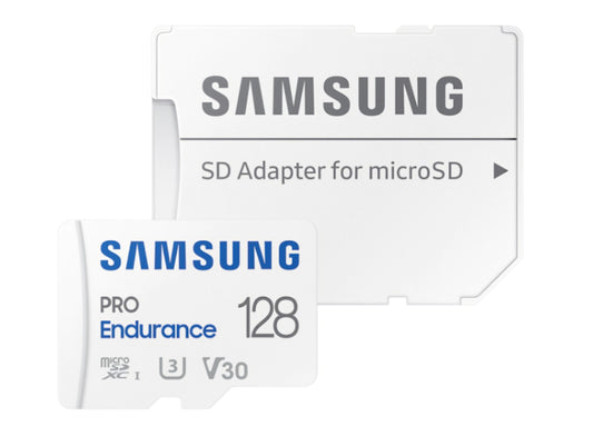 Carte mémoire microSDXC Samsung PRO Endurance, 128Gb, Classe 10 / UHS-1 U3, Avec Adaptateur MB-MJ128KA/EU