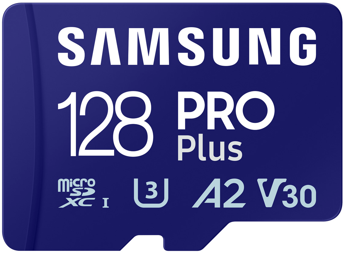 Samsung PRO Plus microSDXC Speicherkarte, 128Gb, Klasse 10 / UHS-1 U3, mit Adapter MB-MD128SA/EU