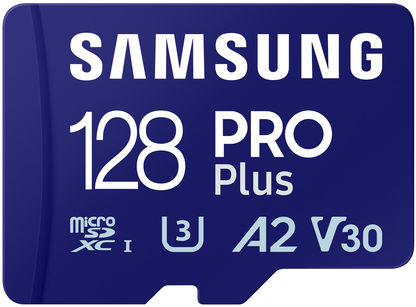 Samsung PRO Plus microSDXC Speicherkarte, 128Gb, Klasse 10 / UHS-1 U3, mit Adapter MB-MD128SA/EU