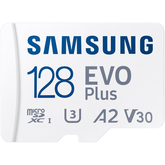 Carte mémoire microSDXC Samsung Evo Plus, 128 Go, Classe 10 / UHS-1 U3, avec adaptateur MB-MC128SA/EU MB-MC128SA/EU 