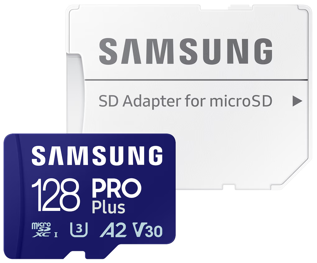 Samsung PRO Plus microSDXC Speicherkarte, 128Gb, Klasse 10 / UHS-1 U3, mit Adapter MB-MD128SA/EU