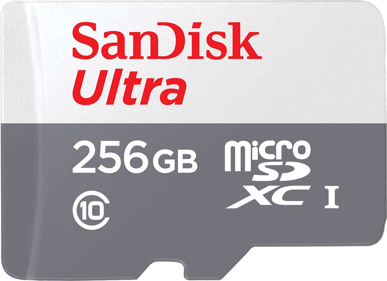 Carte mémoire microSDXC SanDisk Ultra, 256Gb, Classe 10 SDSQUNR-256G-GN3MN