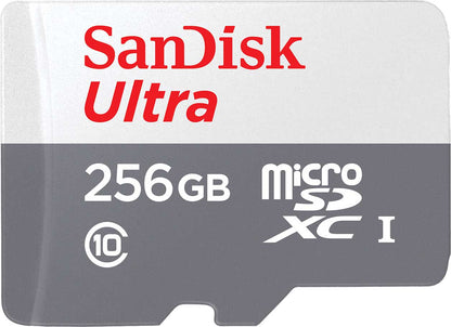 Carte mémoire microSDXC SanDisk Ultra, 256Gb, Classe 10 SDSQUNR-256G-GN3MN