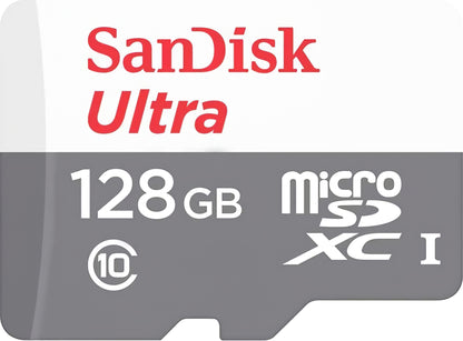 SanDisk Ultra microSDXC Geheugenkaart, 128Gb, Klasse 10 SDSQUNR-128G-GN3MN
