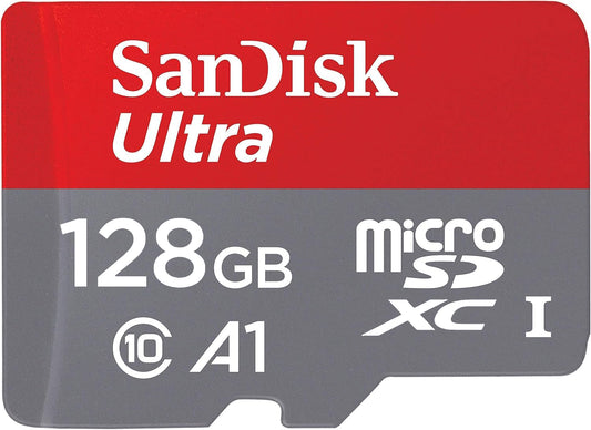 SanDisk Ultra microSDXC-geheugenkaart, 128Gb, Klasse 10 / UHS-1 U1 SDSQUAB-128G-GN6MN 