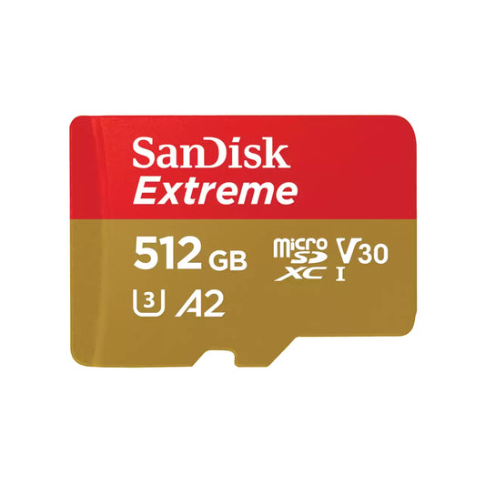 Carte mémoire microSDXC SanDisk Extreme, 512Gb, Classe 10 / UHS-1 U3 SDSQXAV-512G-GN6MN
