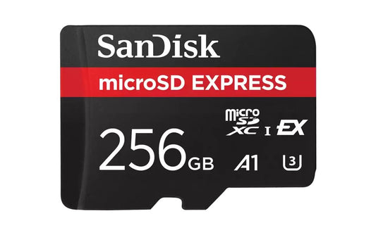 Carte mémoire microSDXC SanDisk Express, 256 Go, Classe 10 / UHS-1 U3 SDSQXFN-256G-GN4NN