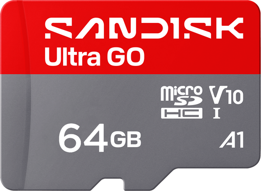 microSDXC SanDisk Ultra GO Android A1 Geheugenkaart, 64Gb, Klasse 10 / UHS-1 U1 SDSQUGN-064G-GN6MN