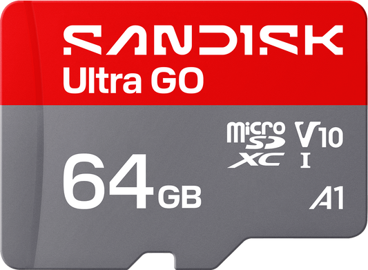 microSDXC Speicherkarte SanDisk Ultra GO Android A1, 64GB, Klasse 10 / UHS-1 U1 SDSQUGN-064G-GN6MN