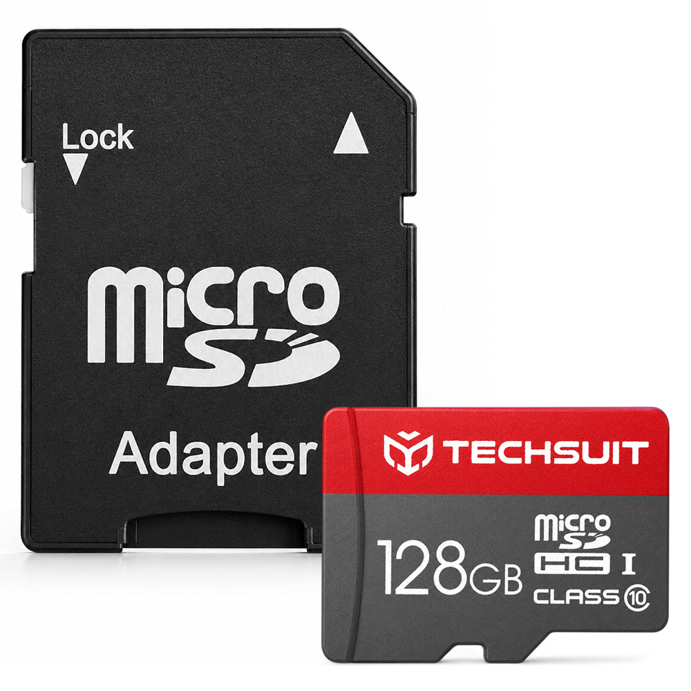 Techsuit microSDXC Geheugenkaart THCM26, 128Gb, Klasse 10, Met Adapter