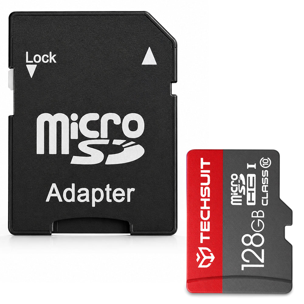 Techsuit microSDXC Geheugenkaart THCM26, 128Gb, Klasse 10, Met Adapter