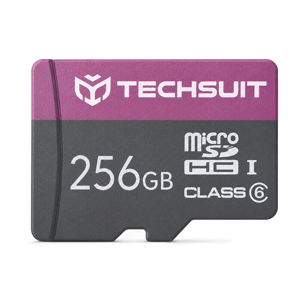 Techsuit microSDXC Geheugenkaart THCM27, 256Gb, Klasse 6, Met Adapter
