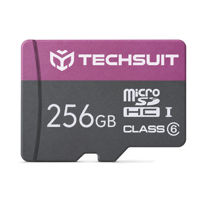 Techsuit microSDXC Geheugenkaart THCM27, 256Gb, Klasse 6, Met Adapter