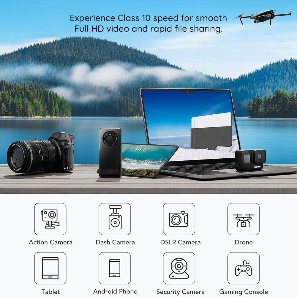 Techsuit microSDXC Geheugenkaart THCM27, 256Gb, Klasse 6, Met Adapter