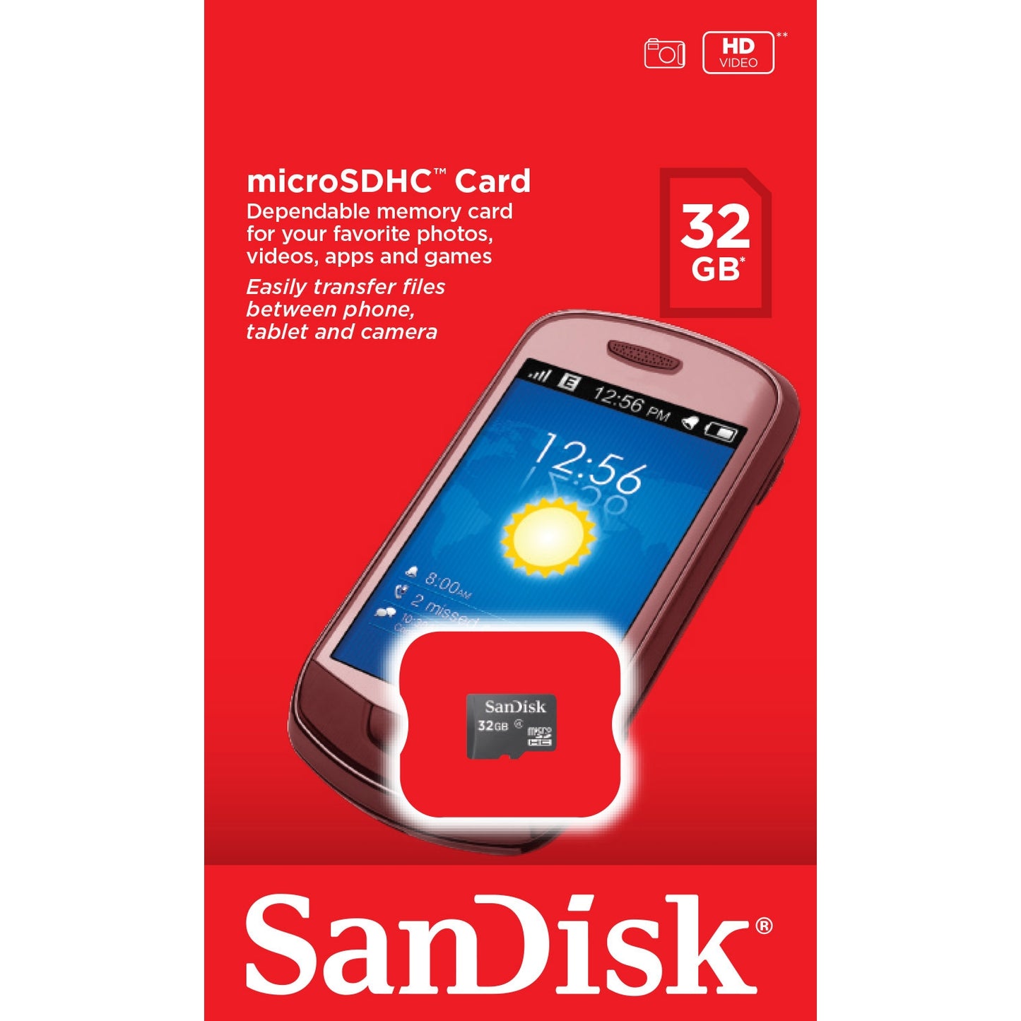 SanDisk Ultra microSDHC Speicherkarte, 32GB, Klasse 4