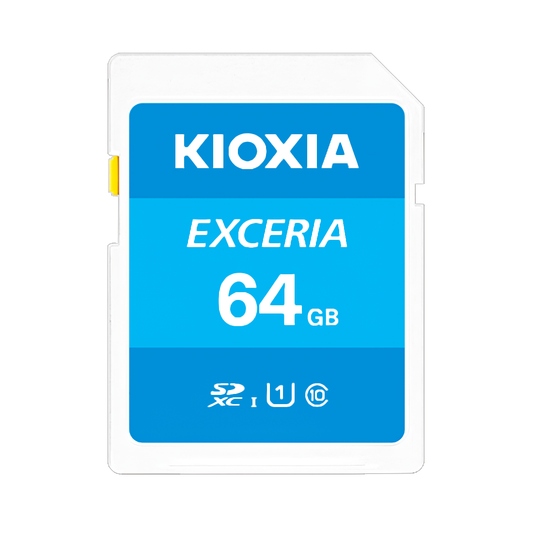 KIOXIA Carte mémoire SDHC, 64 Go, Classe 10 / UHS-1 U1 KIOXIA _SD_64G 