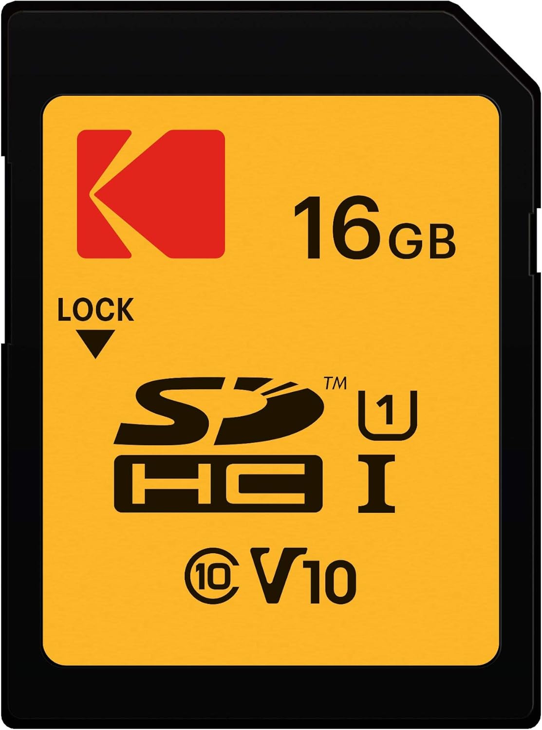 SDHC Geheugenkaart Kodak Premium Performance, 16Gb, Klasse 10 / UHS-1 U1 EKMSD16GHC10K