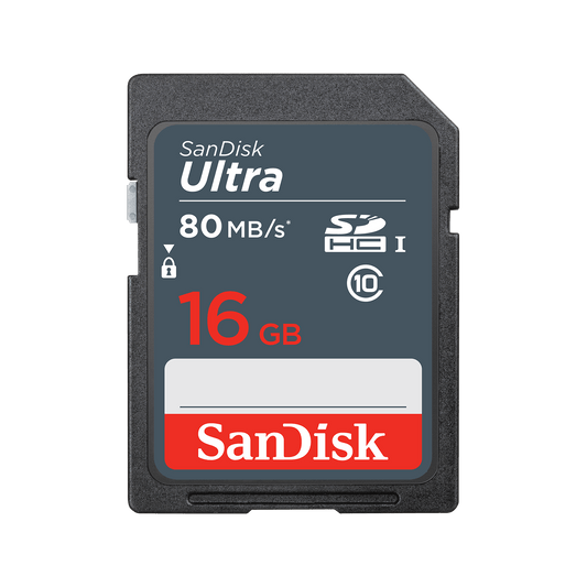 SanDisk Ultra SDHC Geheugenkaart, 16Gb, Klasse 10 SDSDUNS-016G-GN3IN